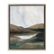 Stupell Industries Two Mountains with Pond Floater Framed Canvas Wall Art Design by Nikita Jariwala